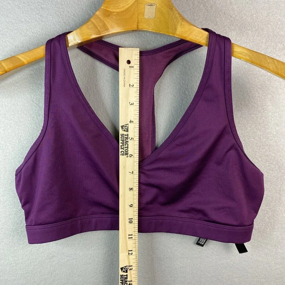 Victoria’s Secret Sport Lilac Racerback Back Sports Bra Sz L No Padding Gym Yoga - Picture 2 of 9